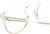 Close Up View of OTIS Omar Designer Progressive Lens Prescription Rx Eyeglasses in Eco Crystal Sand Ladies Round Full Rim Acetate 50 mm