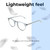 Lightweight Construction Illustration of OTIS Omar Designer Reading Eye Glasses in Eco Crystal Wave Neutral Unisex Round Full Rim Acetate 50 mm