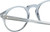 Close Up View of OTIS Omar Designer Progressive Lens Prescription Rx Eyeglasses in Eco Crystal Wave Neutral Unisex Round Full Rim Acetate 50 mm