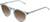 Profile View of OTIS Omar Designer Polarized Reading Sunglasses with Custom Cut Powered Amber Brown Lenses in Eco Crystal Wave Neutral Unisex Round Full Rim Acetate 50 mm