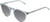 Profile View of OTIS Omar Designer Polarized Reading Sunglasses with Custom Cut Powered Smoke Grey Lenses in Eco Crystal Wave Neutral Unisex Round Full Rim Acetate 50 mm