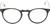 Front View of OTIS Omar Designer Bi-Focal Prescription Rx Eyeglasses in Satin Black Clear Unisex Round Full Rim Acetate 50 mm