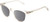 Profile View of OTIS Summer of 67 X Designer Polarized Reading Sunglasses with Custom Cut Powered Smoke Grey Lenses in Eco Clear Unisex Square Full Rim Acetate 52 mm