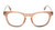 Front View of OTIS Summer of 67 X Designer Blue Light Blocking Eyeglasses in Eco Crystal Sunset Unisex Square Full Rim Acetate 52 mm