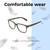 Lightweight Construction Illustration of OTIS Test of Time X Designer Reading Eye Glasses in Eco Havana Tortoise Unisex Square Full Rim Acetate 55 mm