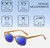 Dimensions and Measurements Illustration of Elton John Ambient Designer Polarized Reading Sunglasses with Custom Cut Powered Blue Mirror Lenses in Wood Stripe Black Fade Unisex Cat Eye Full Rim Acetate 54 mm