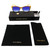 Branded Carrying & Storage Case for Elton John Ambient Designer Polarized Reading Sunglasses with Custom Cut Powered Blue Mirror Lenses in Wood Stripe Black Fade Unisex Cat Eye Full Rim Acetate 54 mm