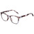 Profile View of Elton John Single 2 Designer Reading Eye Glasses with Custom Cut Powered Lenses in Tortoise Havana Brown Unisex Square Full Rim Acetate 45 mm