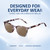 Comfort, Stylish, Everyday Confidence Illustration of Elton John Single 2 Designer Polarized Reading Sunglasses with Custom Cut Powered Amber Brown Lenses in Tortoise Havana Brown Unisex Square Full Rim Acetate 45 mm
