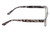 Side View of Perry Ellis PEBX44 Designer Blue Light Blocking Eyeglasses in Gloss Black Marble Unisex Rectangular Full Rim Acetate 50 mm