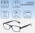Dimensions and Measurements Illustration of Perry Ellis PEBX44 Designer Blue Light Blocking Eyeglasses in Gloss Navy Blue Marble Unisex Rectangular Full Rim Acetate 50 mm