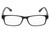 Front View of Perry Ellis PEBX44 Designer Blue Light Blocking Eyeglasses in Gloss Navy Blue Marble Unisex Rectangular Full Rim Acetate 50 mm