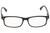 Front View of Perry Ellis PEBX54 Designer Single Vision Prescription Rx Eyeglasses in Gloss Black Marble Unisex Rectangular Full Rim Acetate 53 mm
