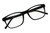 Top Laying View of Perry Ellis PEBX55 Designer Progressive Lens Blue Light Blocking Eyeglasses in Gloss Black Marble Unisex Square Full Rim Acetate 52 mm