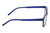 Side View of Perry Ellis PEBX55 Designer Progressive Lens Blue Light Blocking Eyeglasses in Gloss Navy Blue Marble Unisex Square Full Rim Acetate 52 mm