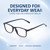 Comfort, Stylish, Everyday Confidence Illustration of Perry Ellis PEBX57 Designer Blue Light Blocking Eyeglasses in Gloss Navy Blue Marble Unisex Panthos Full Rim Acetate 50 mm