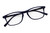 Top Laying View of Perry Ellis PEBX57 Designer Progressive Lens Blue Light Blocking Eyeglasses in Gloss Navy Blue Marble Unisex Panthos Full Rim Acetate 50 mm