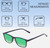 Dimensions and Measurements Illustration of Perry Ellis PEBX57 Designer Polarized Reading Sunglasses with Custom Cut Powered Green Mirror Lenses in Gloss Navy Blue Marble Unisex Panthos Full Rim Acetate 50 mm