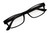 Top View of Perry Ellis PEBX59 Designer Single Vision Prescription Rx Eyeglasses in Gloss Black Marble Unisex Rectangular Full Rim Acetate 50 mm