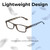 Lightweight Construction Illustration of Perry Ellis PEBX59 Designer Single Vision Prescription Rx Eyeglasses in Gloss Grey Tortoise Havana Marble Unisex Rectangular Full Rim Acetate 50 mm
