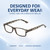 Comfort, Stylish, Everyday Confidence Illustration of Perry Ellis PEBX59 Designer Blue Light Blocking Eyeglasses in Gloss Grey Tortoise Havana Marble Unisex Rectangular Full Rim Acetate 50 mm