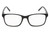 Front View of Perry Ellis PEBX55 Unisex Square Full Rim Designer Reading Glasses in Gloss Black Marble 52mm