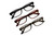 Side View of Perry Ellis PEBX59 Unisex Rectangular Full Rim Designer Reading Glasses in Gloss Tortoise Havana Marble, Gloss Black Marble, Gloss Crystal Clear Marble 50mm
