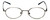Front View of Calabria MetalFlex U Brown Designer Blue Light Block Reading Glasses 48mm /Power