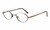Calabria FL-57 Gold-Amber 44 mm Eyeglasses :: Custom Left & Right Lens