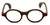 Calabria Designer Eyeglasses Calabria 856 Light Brown :: Custom Left & Right Lens