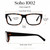 Calabria Soho 1002 Demi Black Designer Eyeglasses :: Rx Single Vision