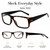 Calabria Soho 1002 Demi Black Designer Eyeglasses :: Rx Single Vision