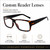 Calabria Soho 1002 Demi Black Designer Eyeglasses :: Rx Single Vision