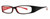 Calabria Viv 738 Black Red Designer Eyeglasses :: Rx Single Vision
