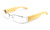 Calabria Designer Eyeglasses Bamboo 65 Silver & Blonde :: Rx Progressive