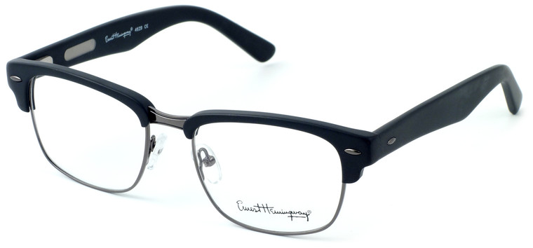 Ernest Hemingway Eyeglass Collection 4629 in Matte Black & Gunmetal :: Rx Progressive
