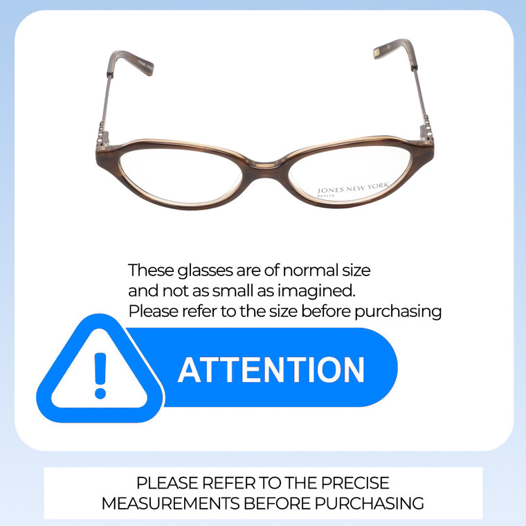 Jones NY Designer Eyeglasses J216 in Brown :: Progressive