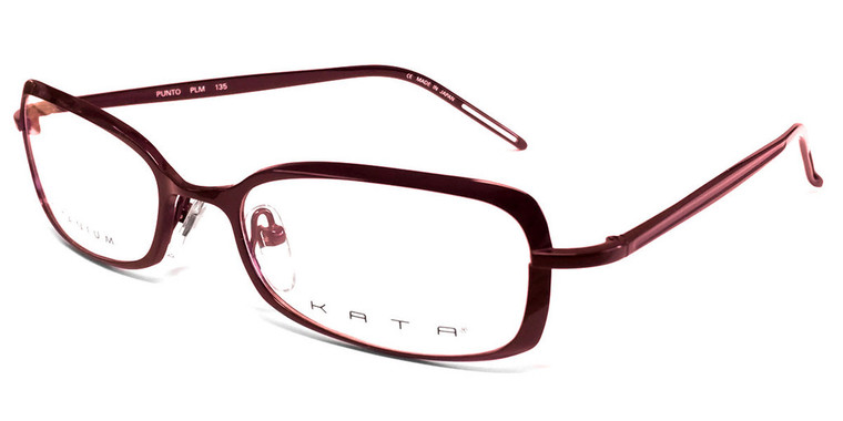 Kata Designer Eyeglasses 239 Punto in Plum :: Rx Progressive