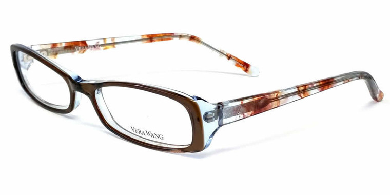 Vera Wang Designer Eyeglasses V050 in Brown :: Rx Progressive