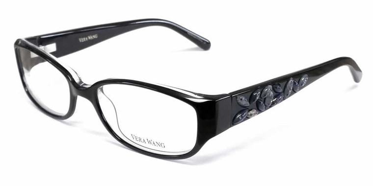 Vera Wang Designer Eyeglasses V088 in Black :: Rx Progressive