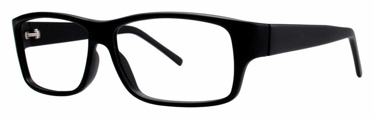 Calabria Soho 1002 Matte Black Designer Eyeglasses :: Rx Bi-Focal