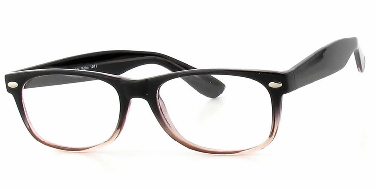 Calabria Soho 1011 Black Grey Designer Eyeglasses :: Rx Bi-Focal