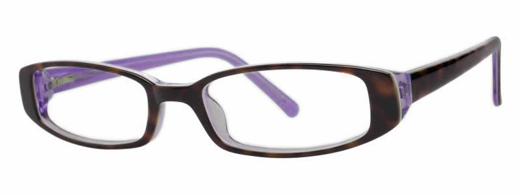 Calabria Splash 53 Tortoise Purple Designer Eyeglasses :: Rx Bi-Focal