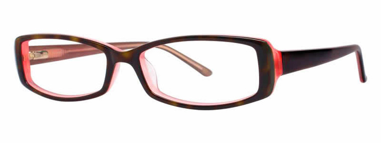 Calabria Splash 55 Red Tortoise Designer Eyeglasses :: Rx Bi-Focal