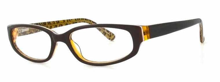 Calabria Viv 725 Brown Leopard Designer Eyeglasses :: Rx Bi-Focal