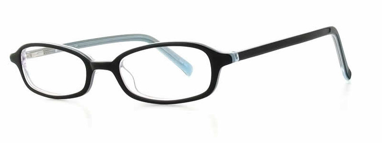 Calabria Viv 739 Black Blue Designer Eyeglasses :: Rx Bi-Focal