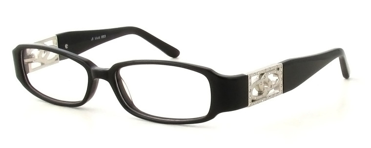 Calabria Viv 693 Black Designer Eyeglasses :: Rx Bi-Focal