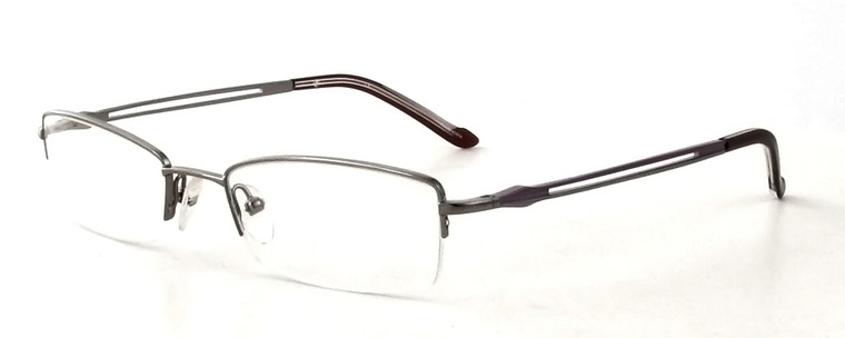 Calabria Viv 306 Silver-Amethyst Designer Eyeglasses :: Rx Bi-Focal