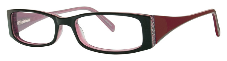 Calabria Viv 652 Burgundy-Pink Designer Eyeglasses :: Rx Bi-Focal