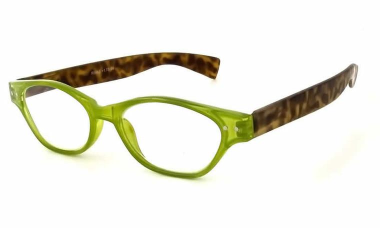 Calabria R544S Designer Eyeglasses in Green-Tortoise :: Rx Bi-Focal